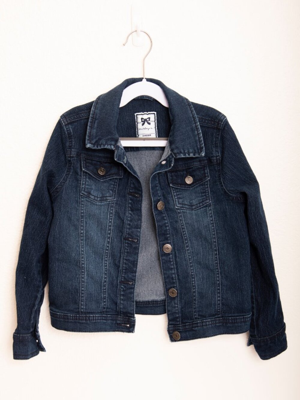 Gymboree Kids Denim Jacket Size 7 Size 8 Medium Blue Jean Jacket Button Front